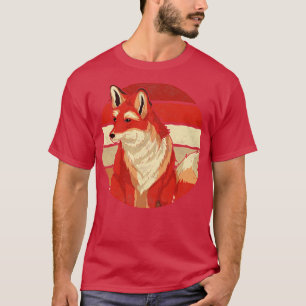 Wildtier Fuchs Liebhaber Natur Retro Fuchs T-Shirt