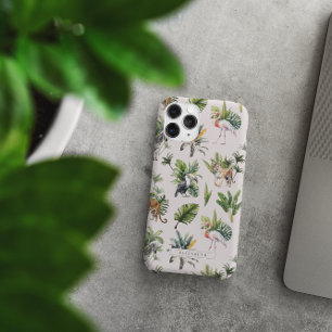 Wildtier Jungle Greenery Monogram iPhone 16 Pro Max Hülle