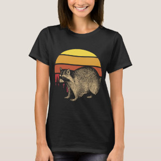 Wildtier Lover Geschenk Müll Panda Raccoon T-Shirt