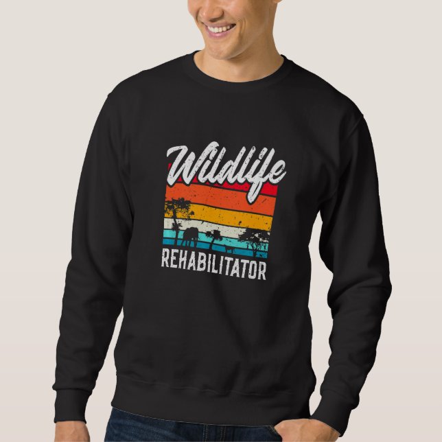 Wildtier-Rehabilitator  Wildtier-Rettung Sweatshirt (Vorderseite)