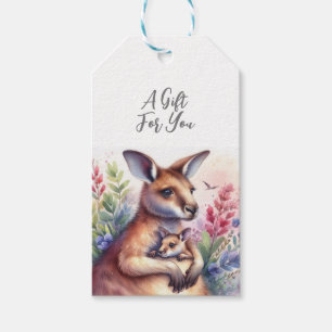 Wildtier Tier Känguru Geschenkanhänger