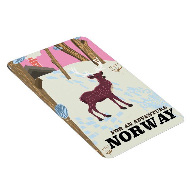 Wildtier-Vintage-Plakat Magnet (Rechte Seite)