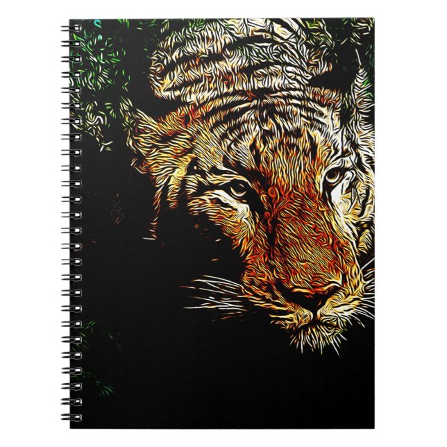 Wildtier-Wildtiger Notizblock (Vorderseite)