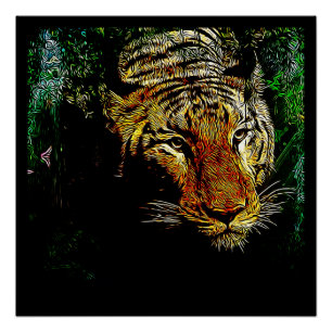 Wildtier-Wildtiger Poster