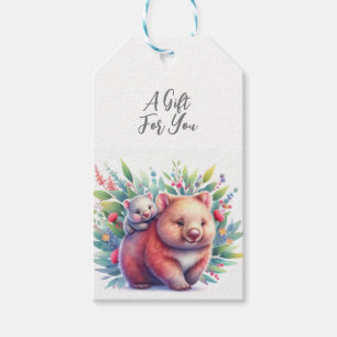Wildtier Wombat Geschenkanhänger