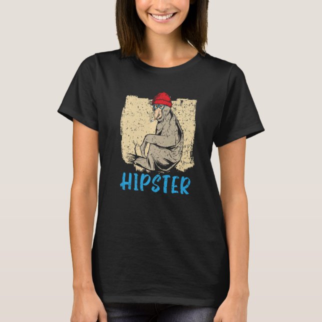 Wildtier Zookeeper Proboscis Affenflüster T-Shirt (Vorderseite)
