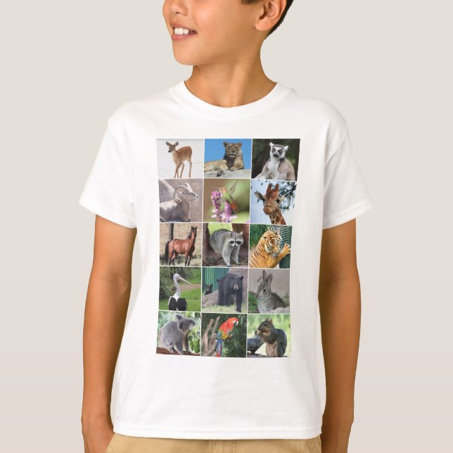 Wildtiere 15 Tiere in der Wildnis T-Shirt (Vorderseite)