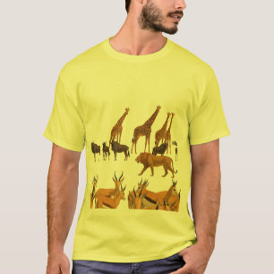 Wildtiere der afrikanischen Savanne. T-Shirt