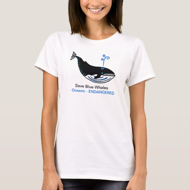 Wildtiere - Gerettet Blauwale - Tiergrafik - - T-Shirt (Vorderseite)