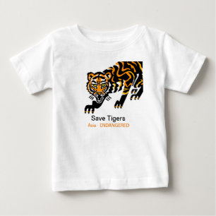 Wildtiere - Gerettet TIGERE - gefährdetes Tier - Baby T-shirt