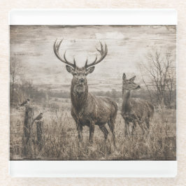 Wildtiere Glasuntersetzer