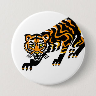 Wildtiere - Grafik TIGER - Wildtiere - Natur Button