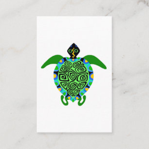 Wildtiere - Graphic SEA TURTLE - Nature - Nautic Visitenkarte