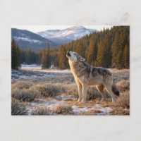 Wildtiere Heulender Grauer Wolf