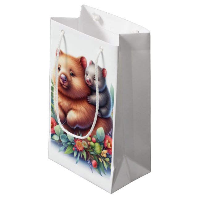 Wildtiere Kleine Geschenktüte (Vorderseite Schrägansicht)