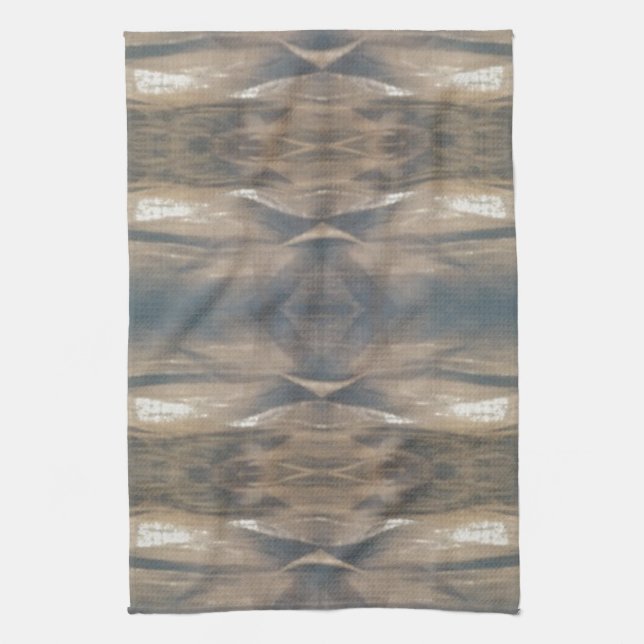 Wildtiere Leopard Wildtier Muster Brown Black Geschirrtuch (Vertikal)