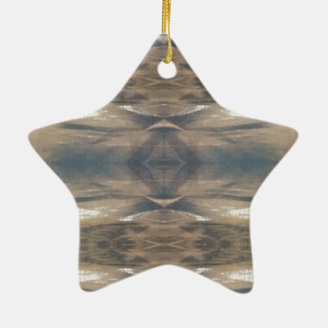 Wildtiere Leopard Wildtier Muster Brown Black Keramikornament (Hinten)