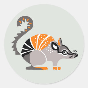 Wildtiere - NUMBAT - Erhaltung - Australien Runder Aufkleber