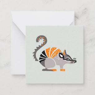 Wildtiere - NUMBAT - gefährdetes Tier - Grün Mitteilungskarte