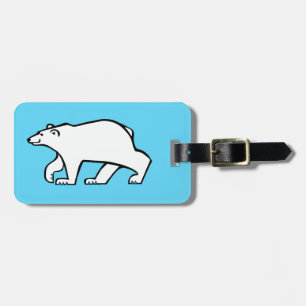 Wildtiere - POLAR BEAR - Arktis - Eisblau Gepäckanhänger