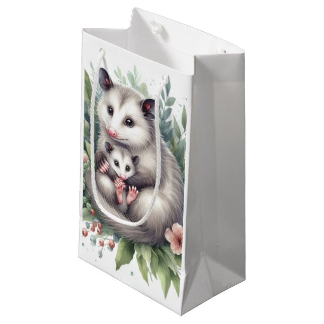 Wildtiere Possum Kleine Geschenktüte (Vorderseite Schrägansicht)