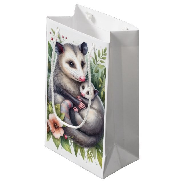 Wildtiere Possum Kleine Geschenktüte (Vorderseite Schrägansicht)