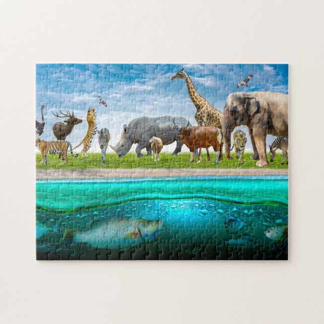 Wildtiere Puzzle (Horizontal)