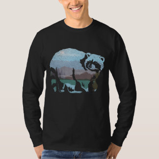 Wildtiere Raccoon Mülleimer Panda Natureinschlag T-Shirt