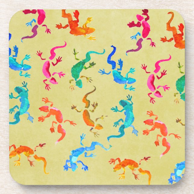 Wildtiere-Reptilien-Öko Getränkeuntersetzer (Vorderseite)