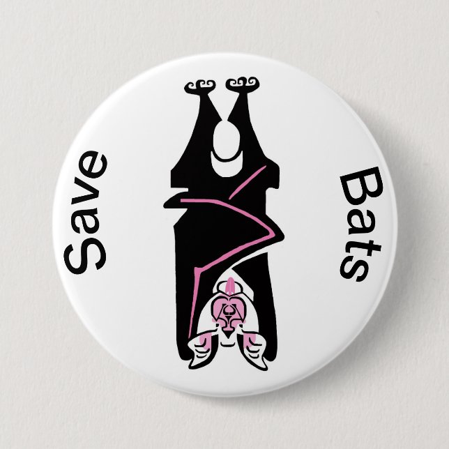 Wildtiere - Rettend BATS - Wildtiere - Halloween - Button (Vorderseite)