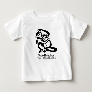 Wildtiere - Rettend BONOBOS - Wildtiere in Afrika Baby T-shirt