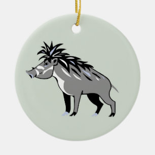 Wildtiere - Warmes PIG - gefährdetes Tier - Wartho Keramik Ornament