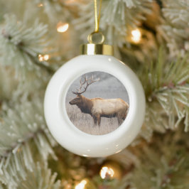 Wildtiere Wildtiere Naturbuck Keramik Kugel-Ornament