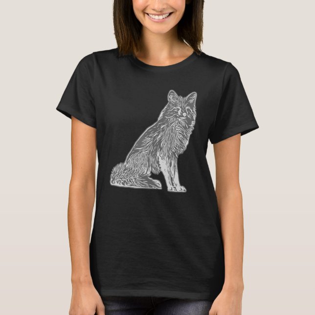 Wildtierfresser aus Rotfuchs mit Fuchs 7 T-Shirt (Vorderseite)