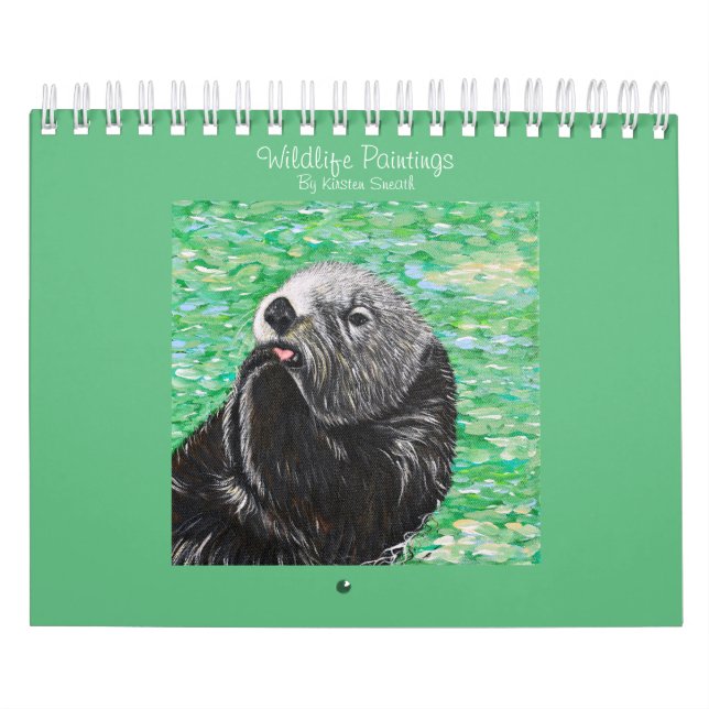 Wildtiergemälde von Kirsten Sneath Kalender (Titelbild)