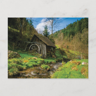 Wildwasserrad Postkarte