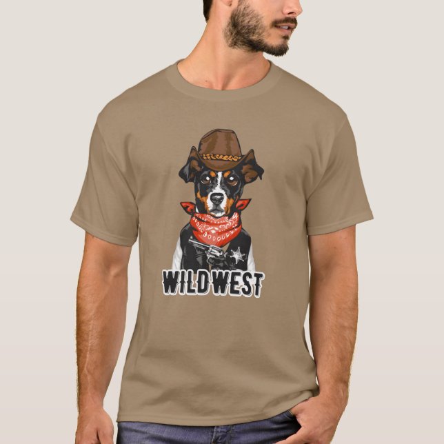WildWest Funny Animals vintage T-Shirt (Vorderseite)