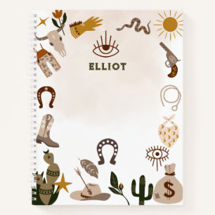 Wildwest Rodeo Cowboy Notizbuch