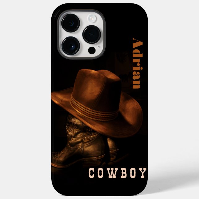 Wildwestcowboy-Stiefel personalisiert Case-Mate iPhone Hülle (Rückseite)