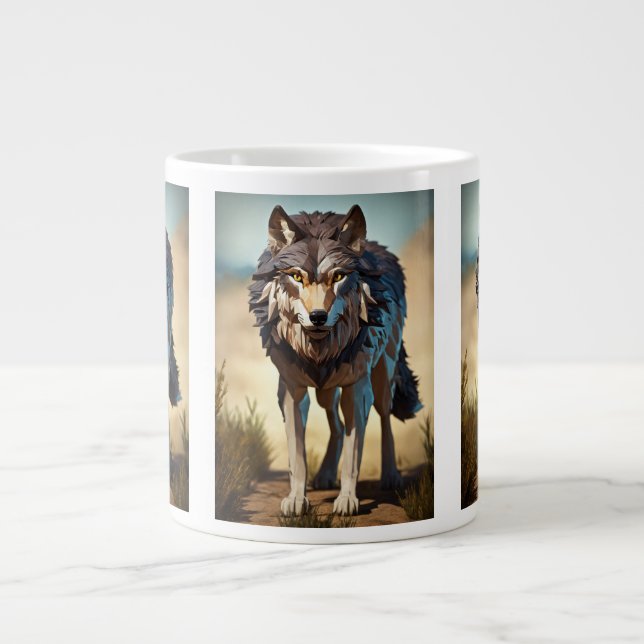 Wildwolf Jumbo-Tasse (Vorderseite)
