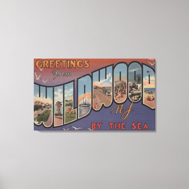 Wildwood-by-Sea, New Jersey Leinwanddruck (Vorderseite)