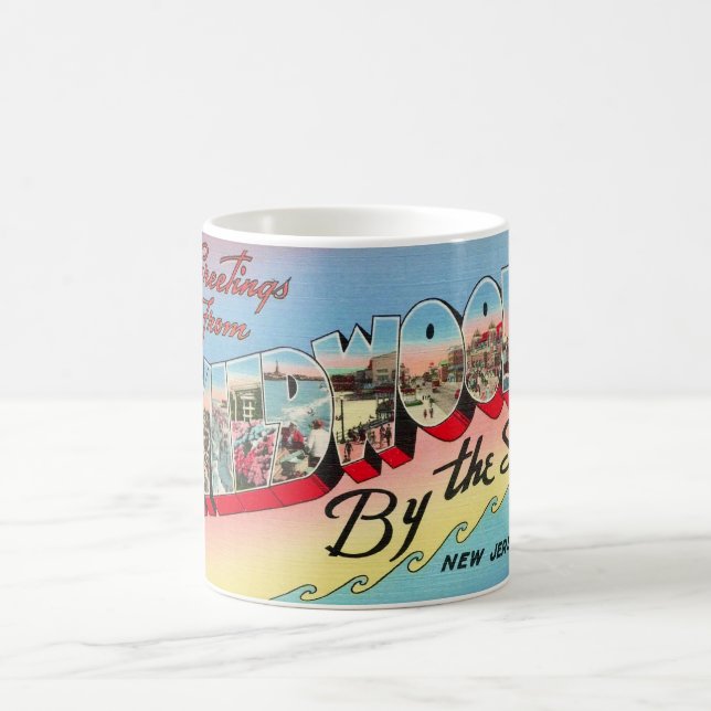 Wildwood by Sea Postcard Kaffeetasse (Mittel)