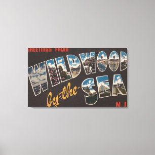 Wildwood-durch-d-Meer, New-Jersey 2 Leinwanddruck