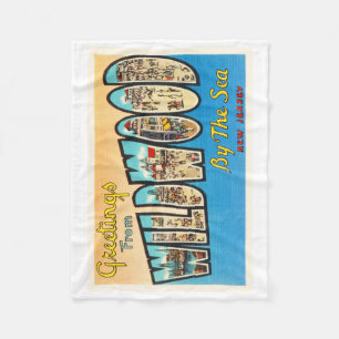 Wildwood durch die Seenew-jersey NJ Vintage Fleecedecke