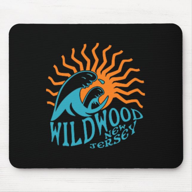 Wildwood New Jersey Beach Front und Back Mousepad (Vorne)