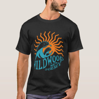 Wildwood New Jersey Beach Front und Back T-Shirt