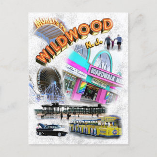 Wildwood, New Jersey Boardwalk Postcard Postkarte
