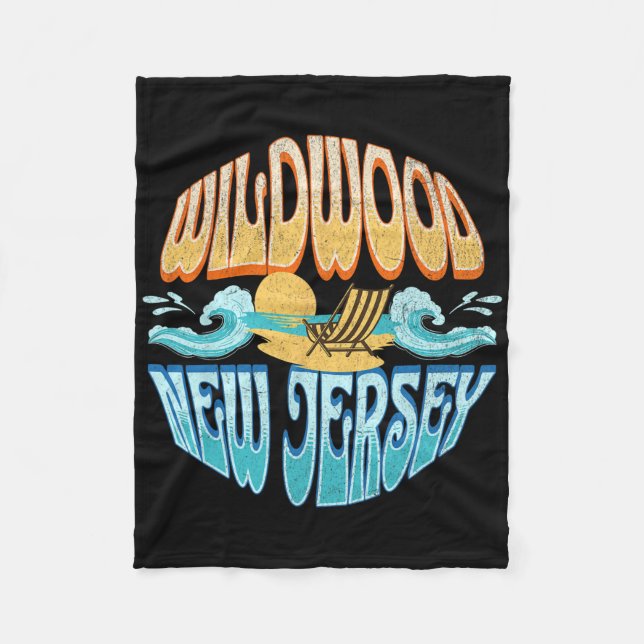 Wildwood New Jersey  Fleecedecke (Vorderseite)