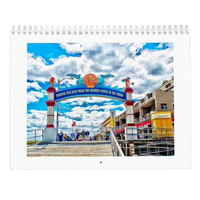 Wildwood New-Jersey Foto-Kalender Kalender (Rückseite)