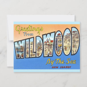 Wildwood NJ Vintag Postcard Postkarte